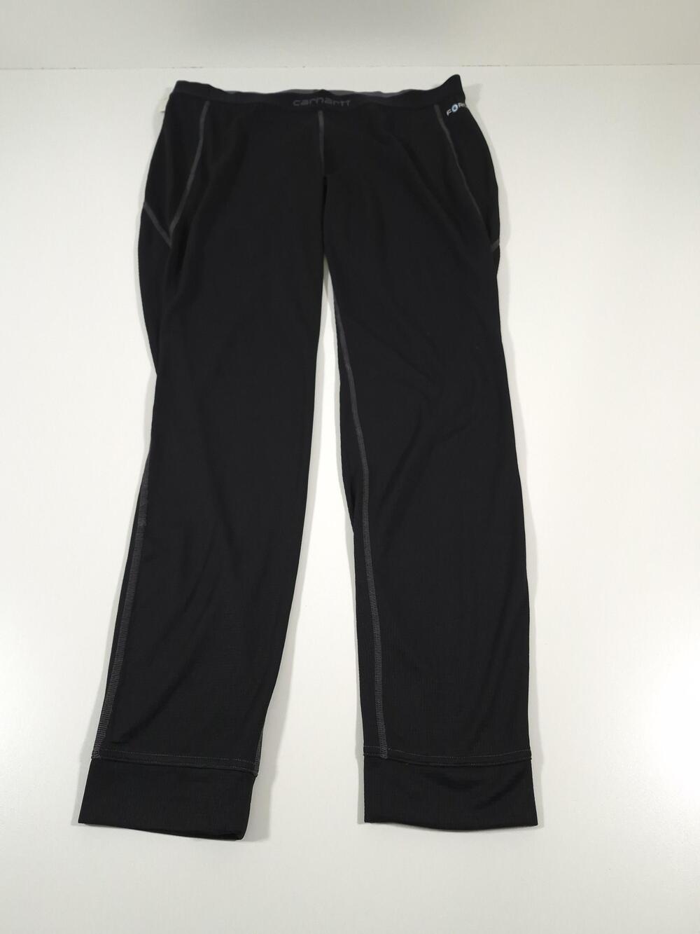 Carhartt Force Leggings Womens XXL(20) Black Thermal Base Layer Hiking